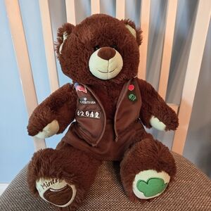 Old school Girl scout thin mint chocolate cookie build a bear with uniform